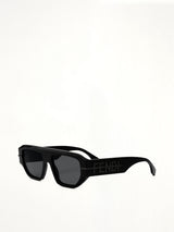 Fe40142I Acetate Sunglasses in Black/Silver