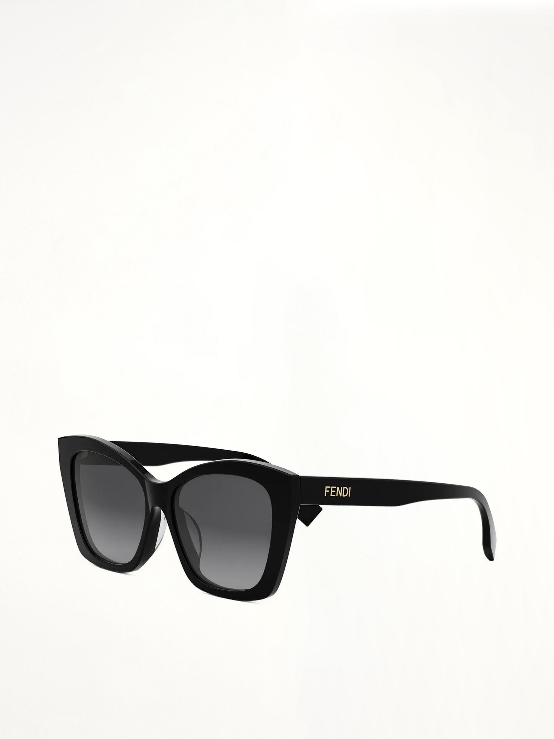 Fendi FE40151F 5701B Acetate Sunglasses in Black