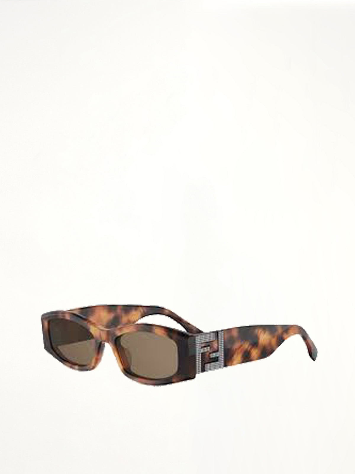 Forever Fendi FE40204I Acetate Sunglass in Yellow