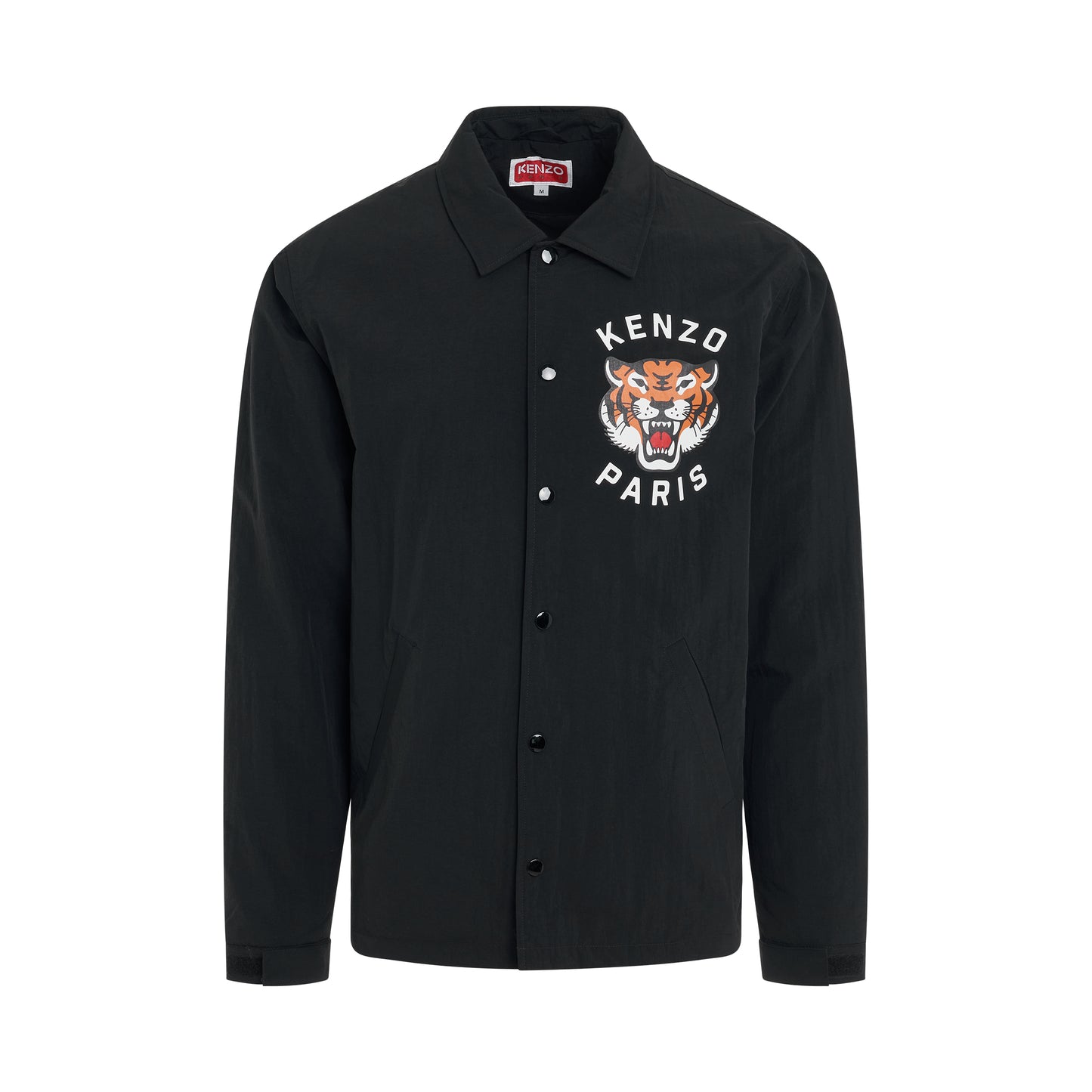 Lucky Tiger Padded Coach Jacket in Black