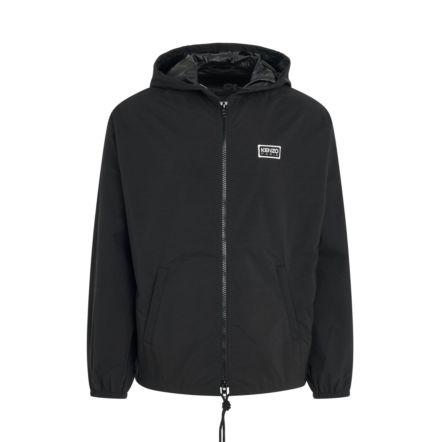 Bicolour KP Short Windbreaker in Black