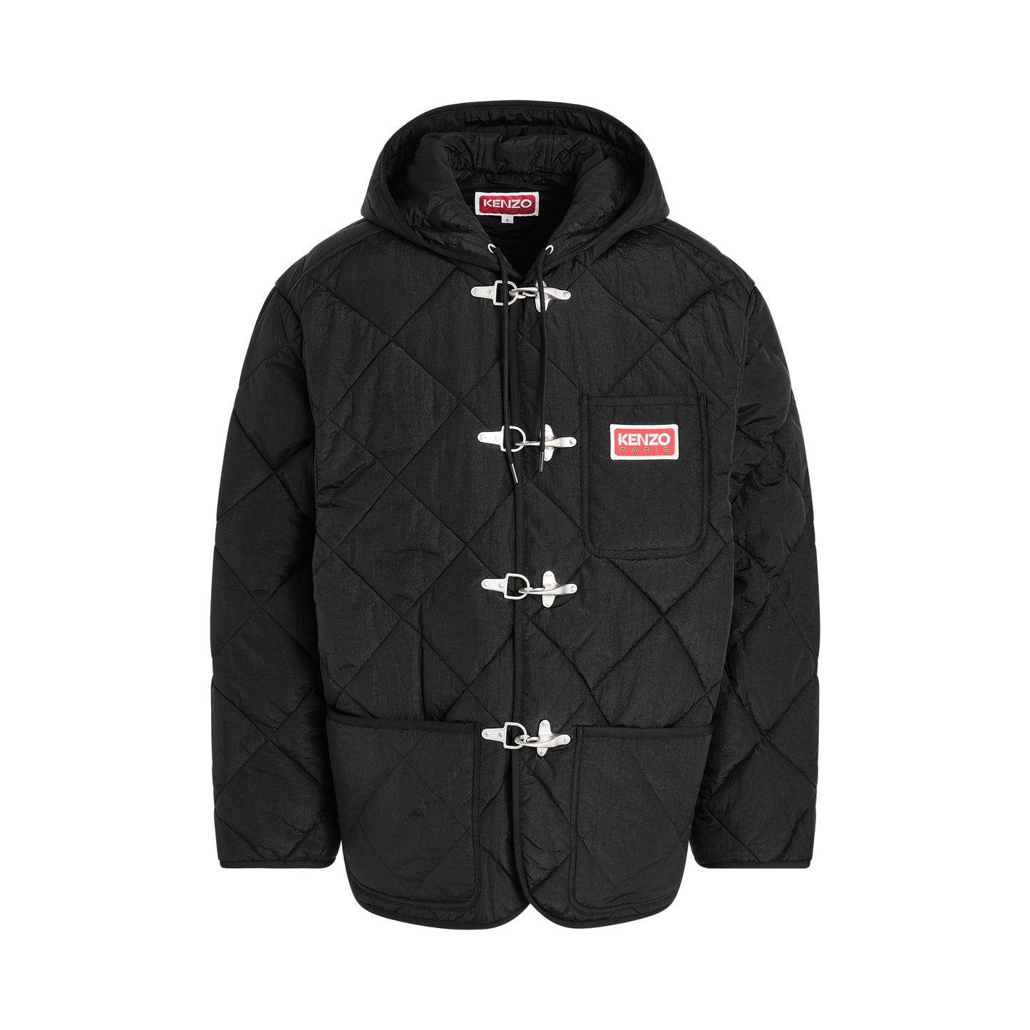 Quilted Liner Jacket in Black