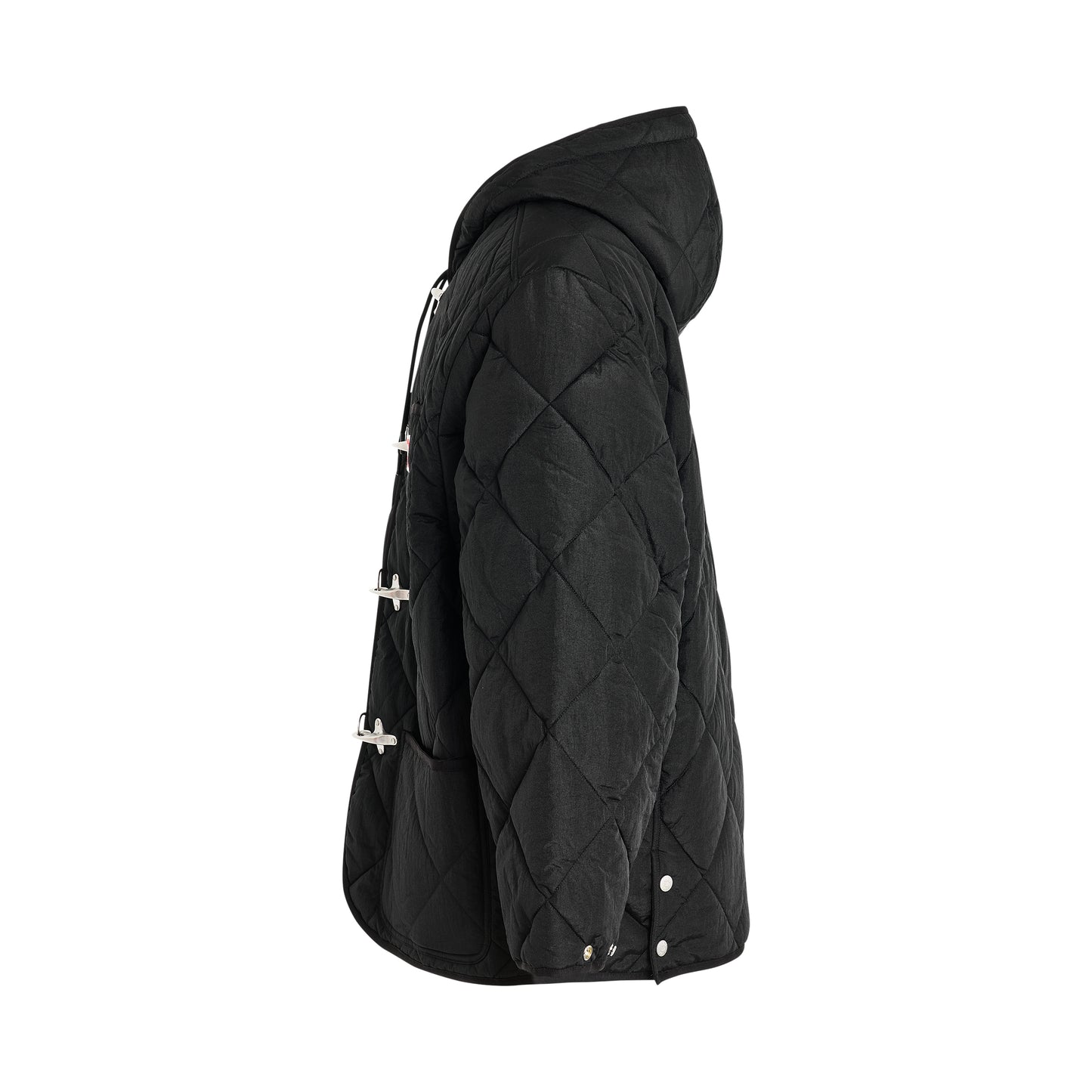 Quilted Liner Jacket in Black