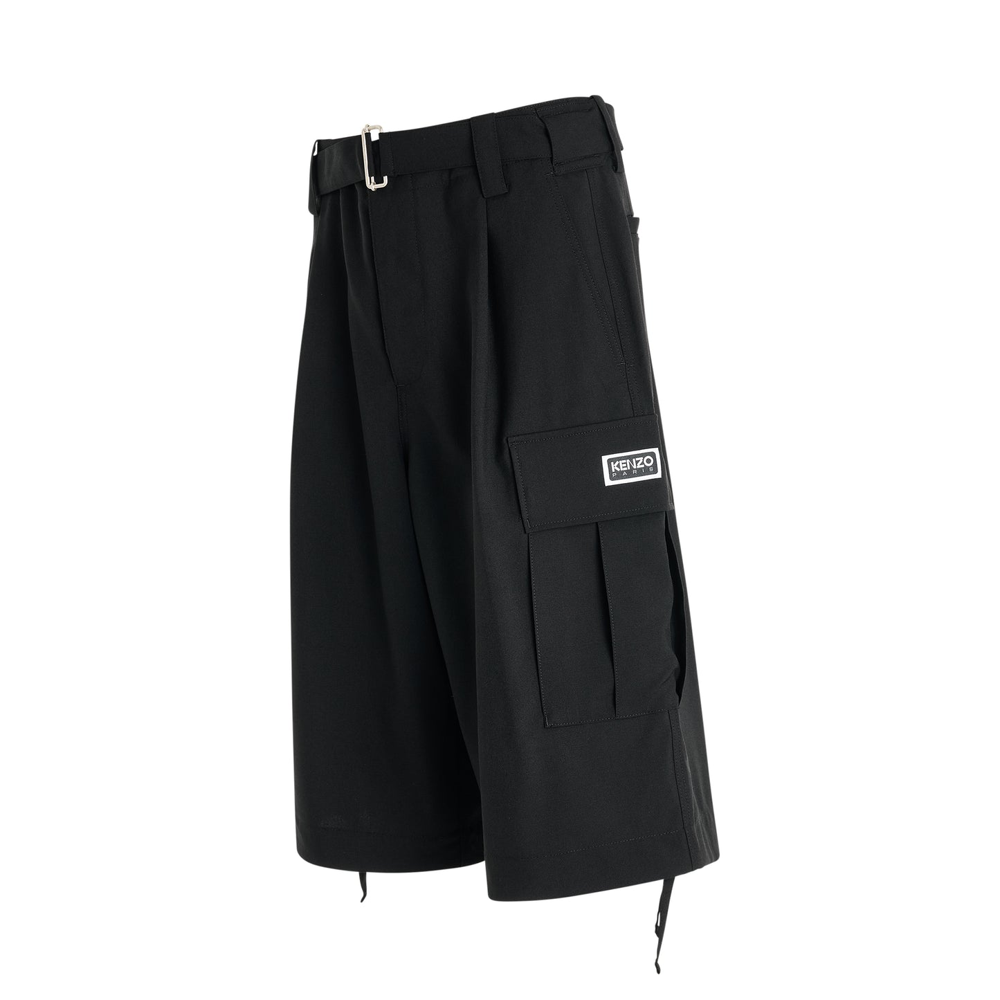 Cargo Tailored Shorts in Black