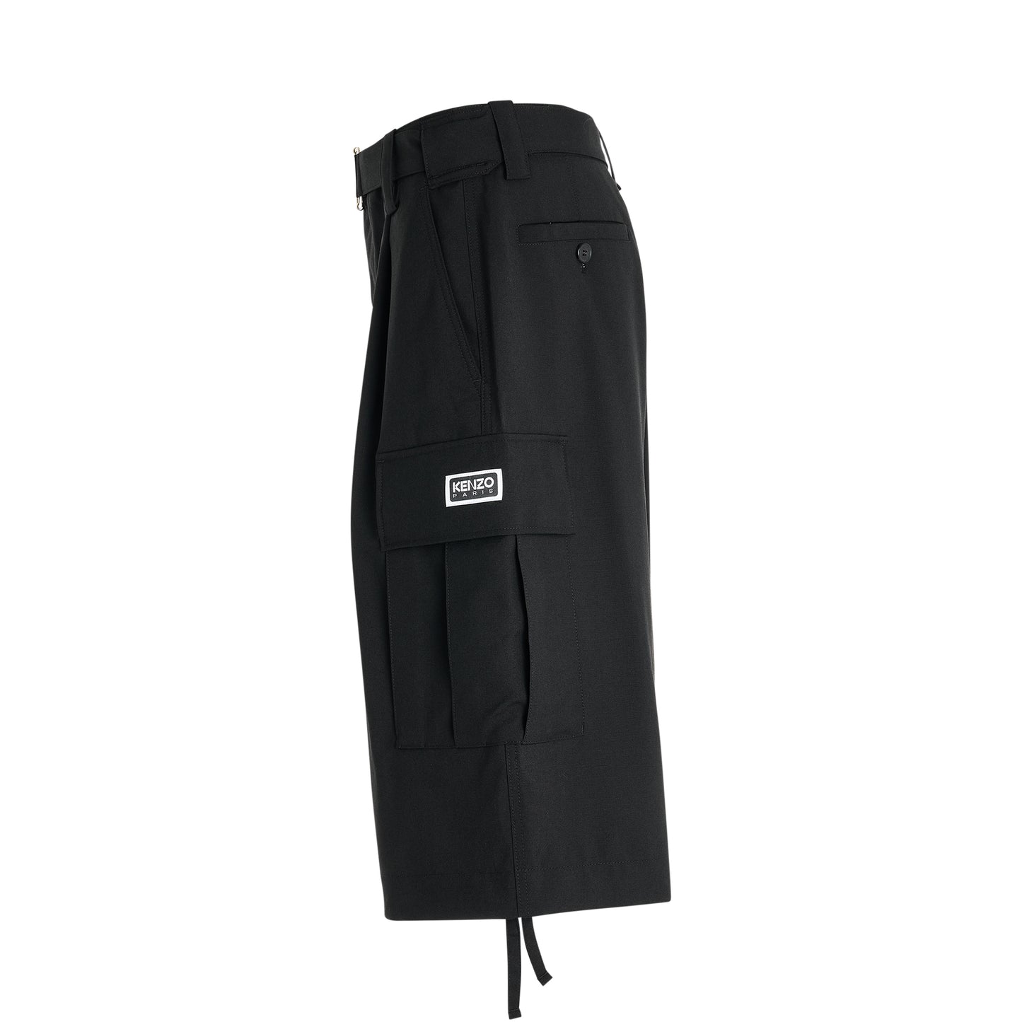 Cargo Tailored Shorts in Black