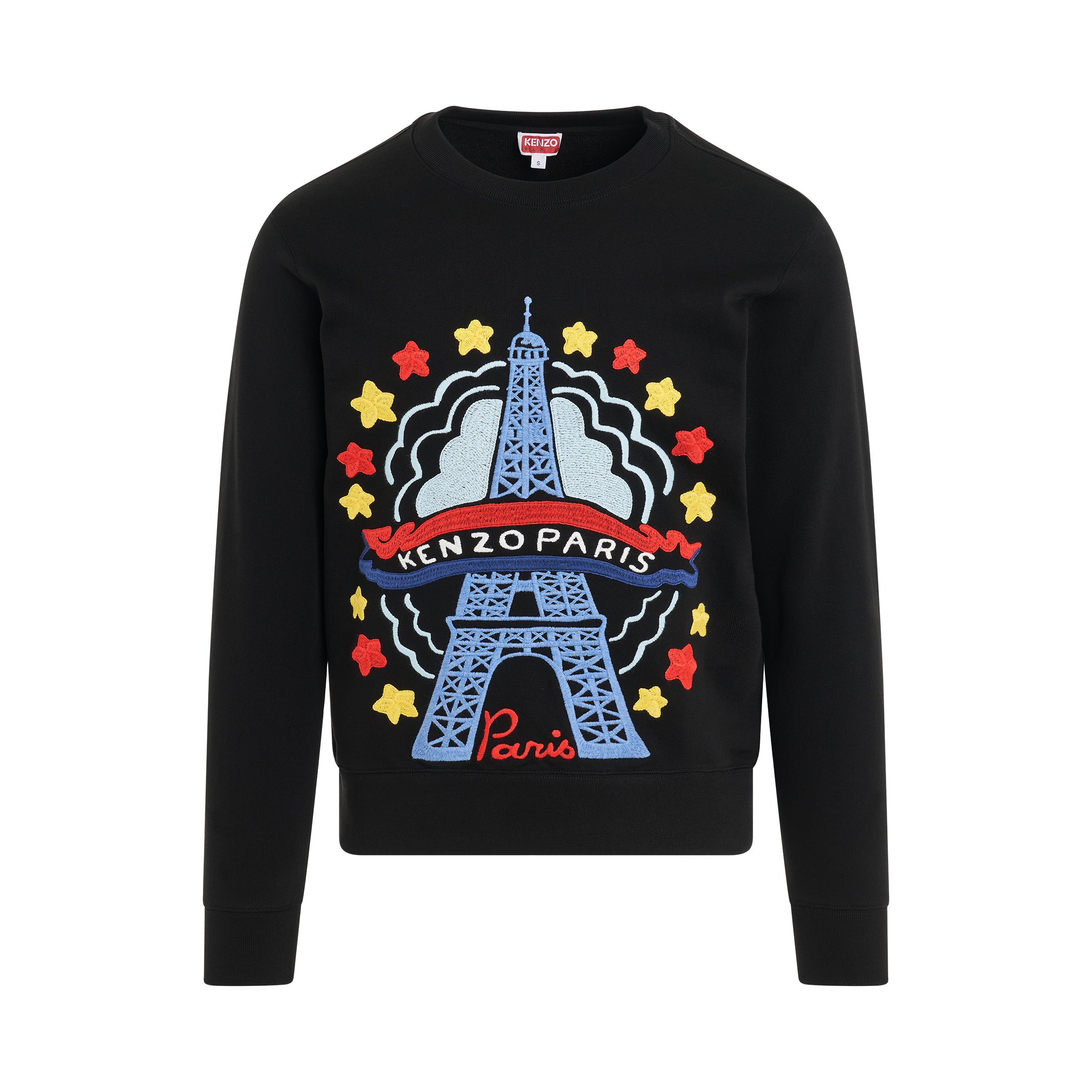 Kenzo Drawn Varsity Sweatshirt in Black