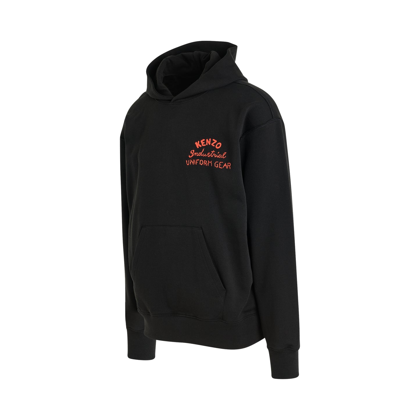 Drawn Varsity Oversize Hoodie in Black