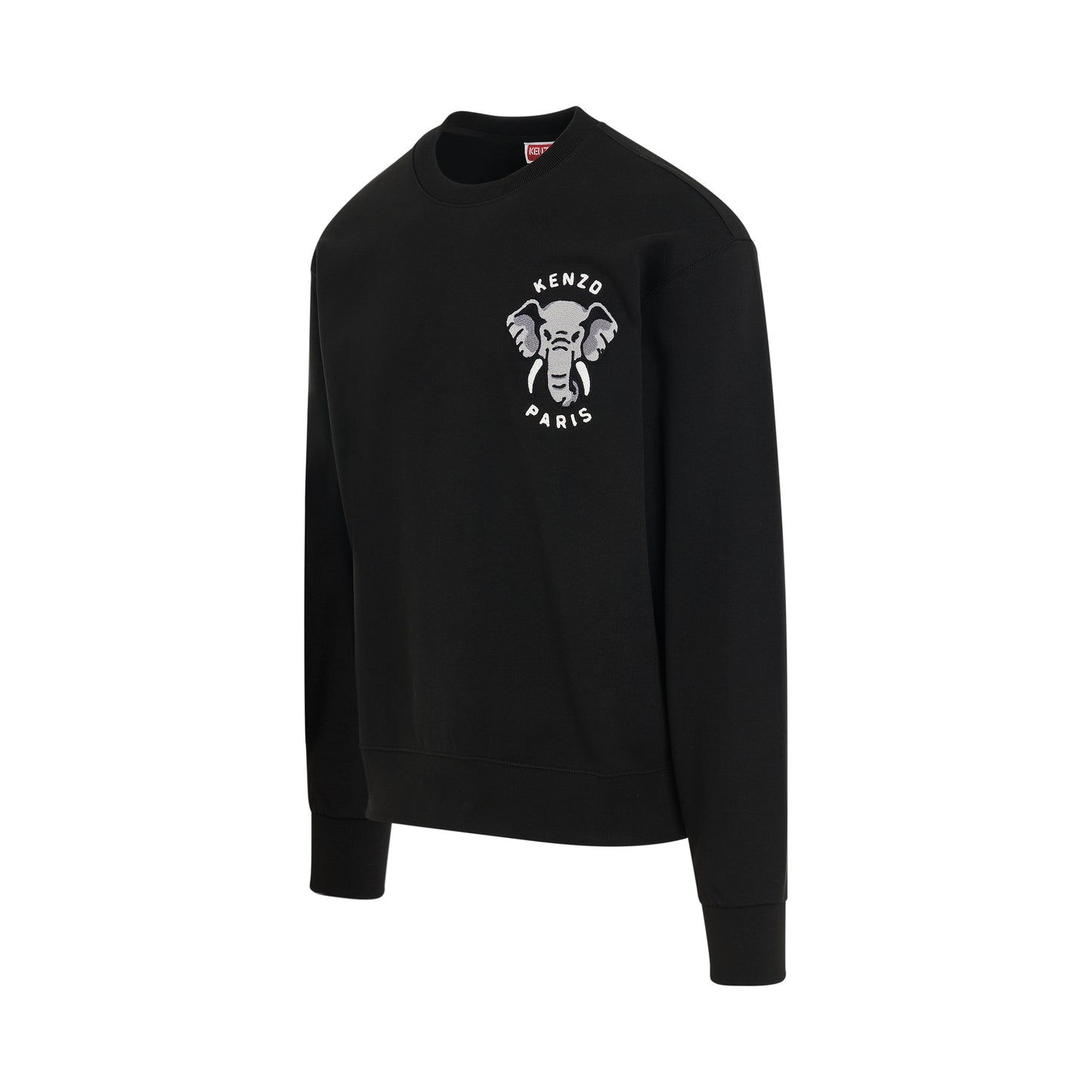 Kenzo Elephant Small Logo Sweatshirt in Black