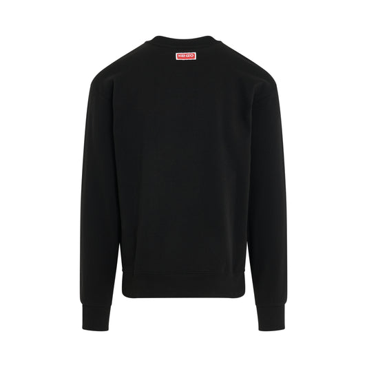 Kenzo Elephant Small Logo Sweatshirt in Black