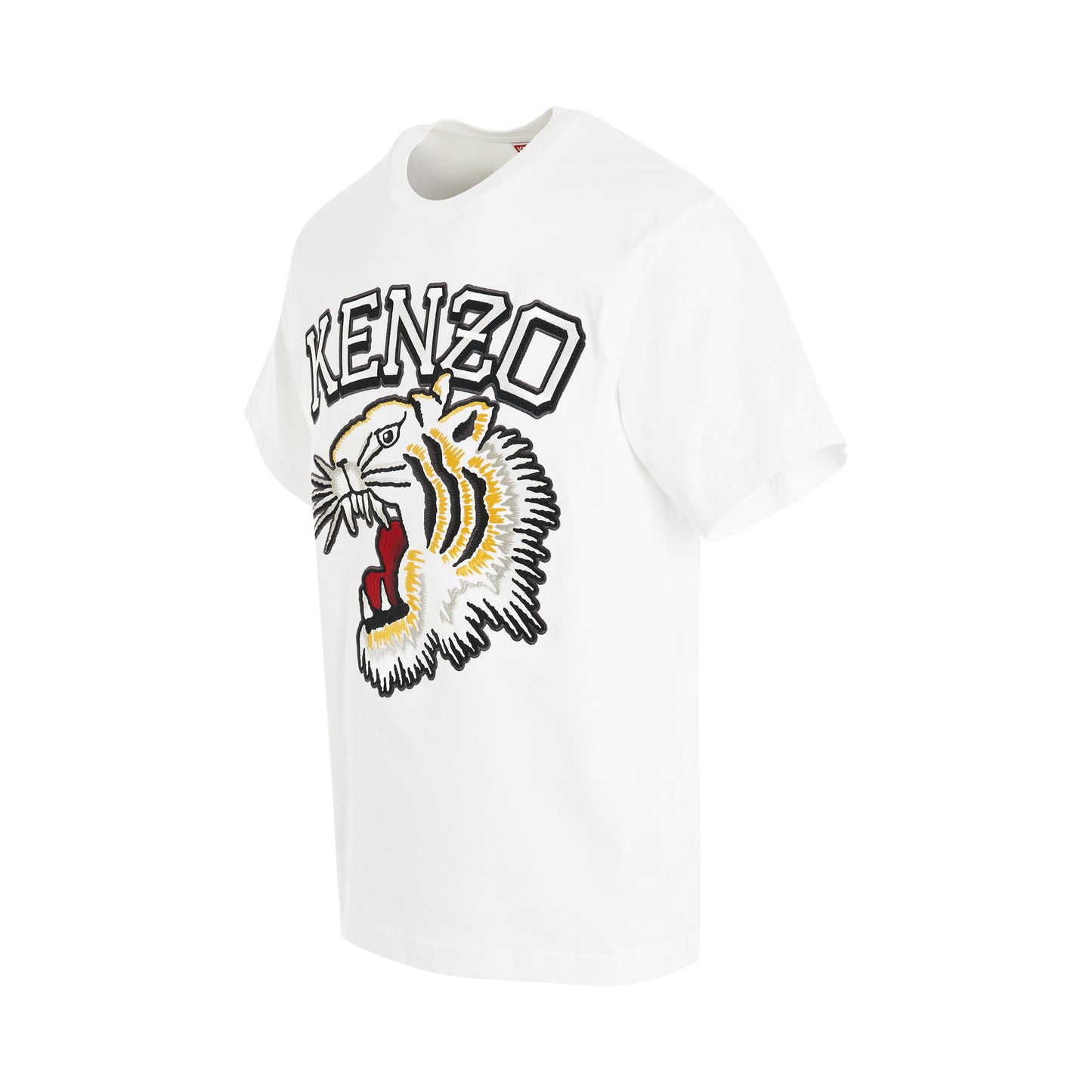 Tiger Varsity Classic T-Shirt in Off White