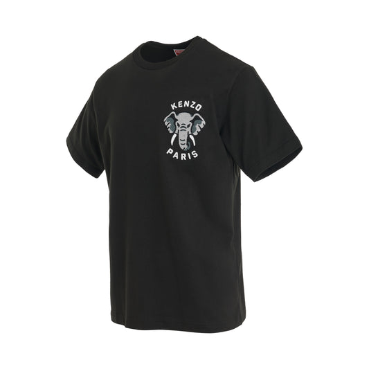 Kenzo Elephant Small Logo T-Shirt in Black