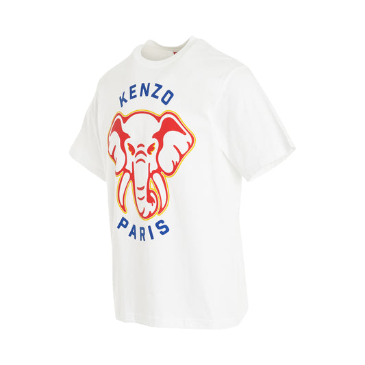 Kenzo Elephant Classic T-Shirt in Off White