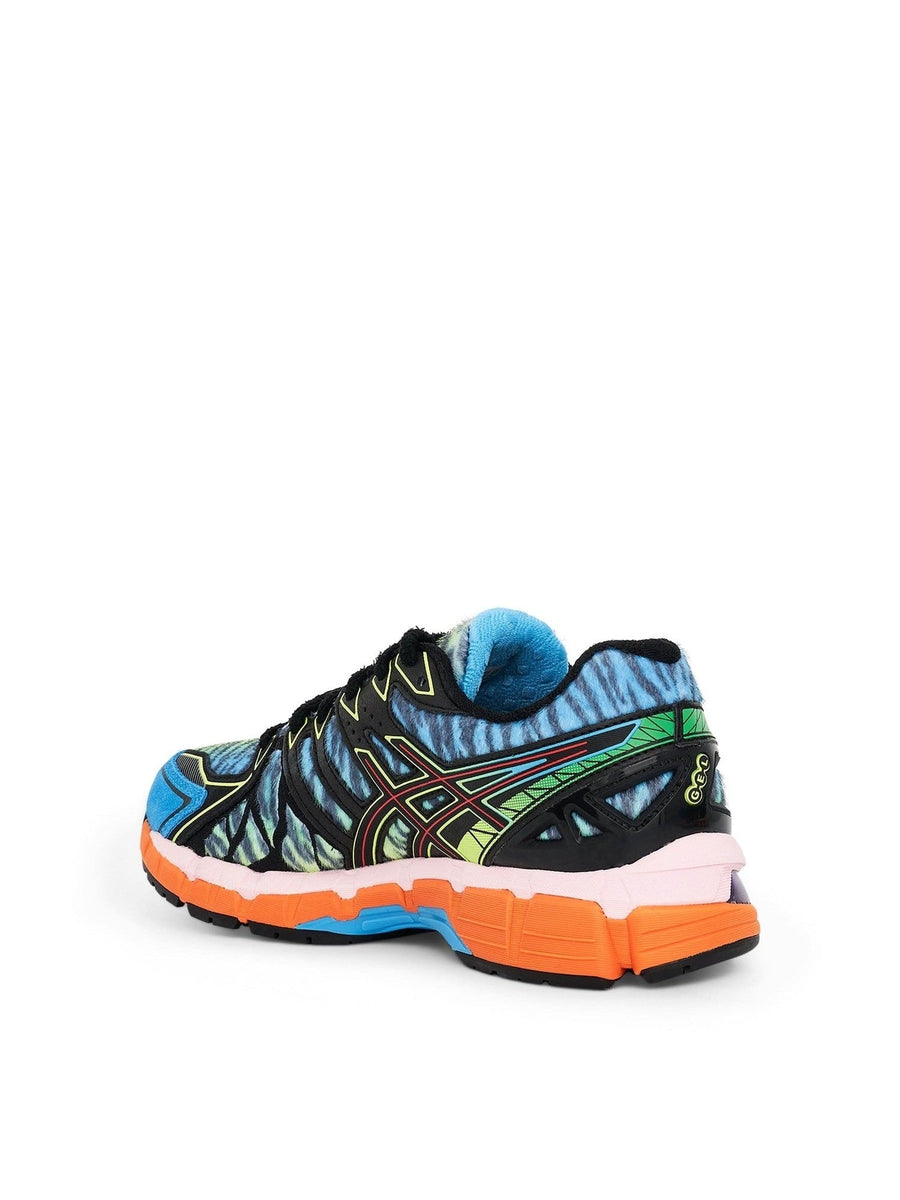 Kenzo x ASICS Gel Kayano 20 in Blue/Green Back View | KENZO