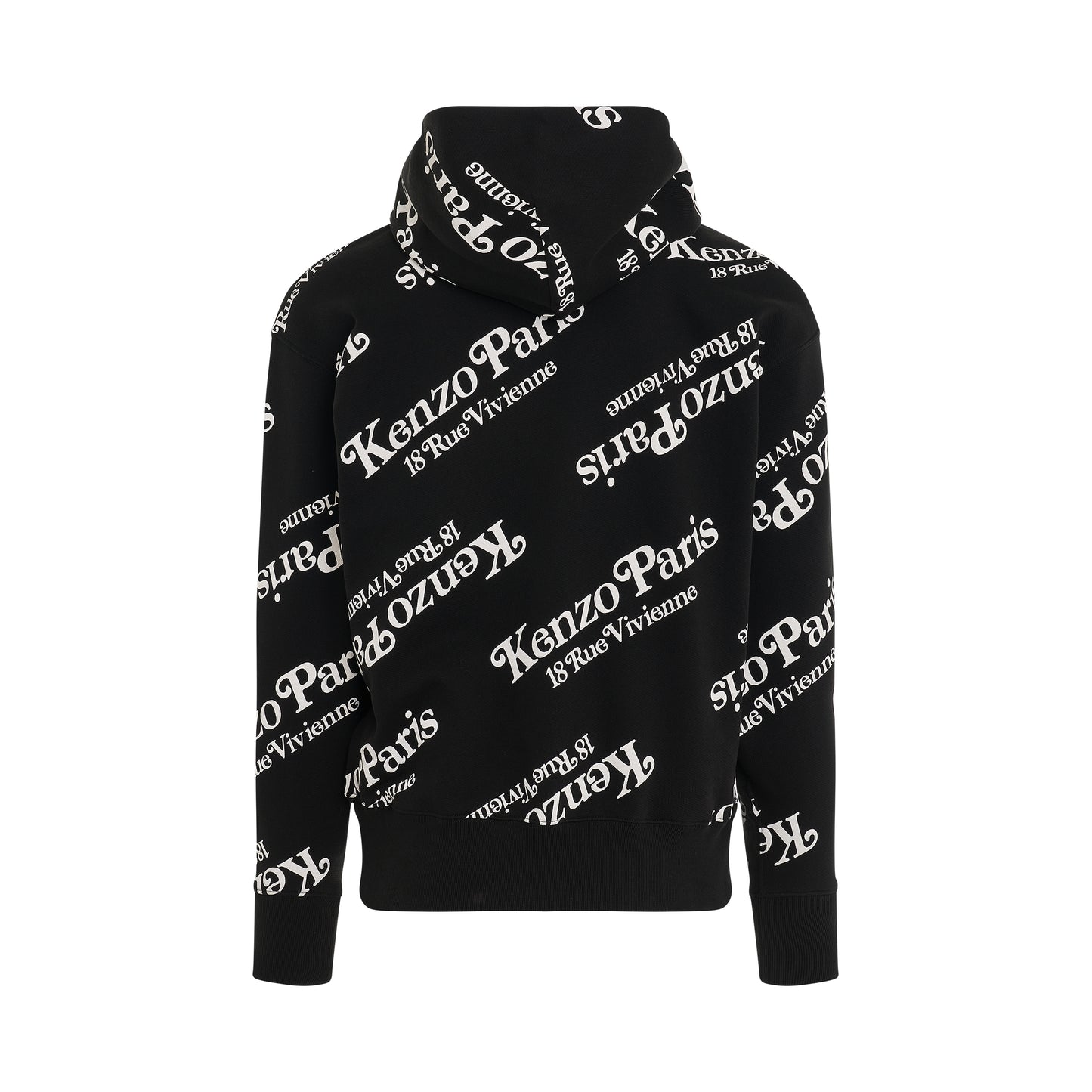 Kenzo By Verdy All-Over Logo Hoodie in Black