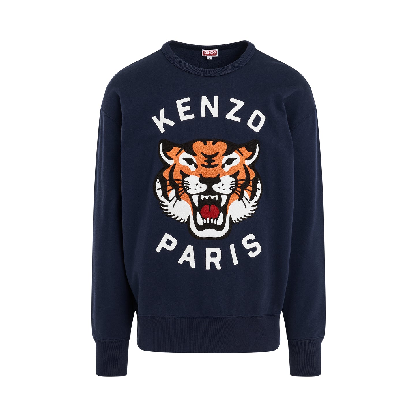 Lucky Tiger Oversized Sweatshirt in Midnight Blue