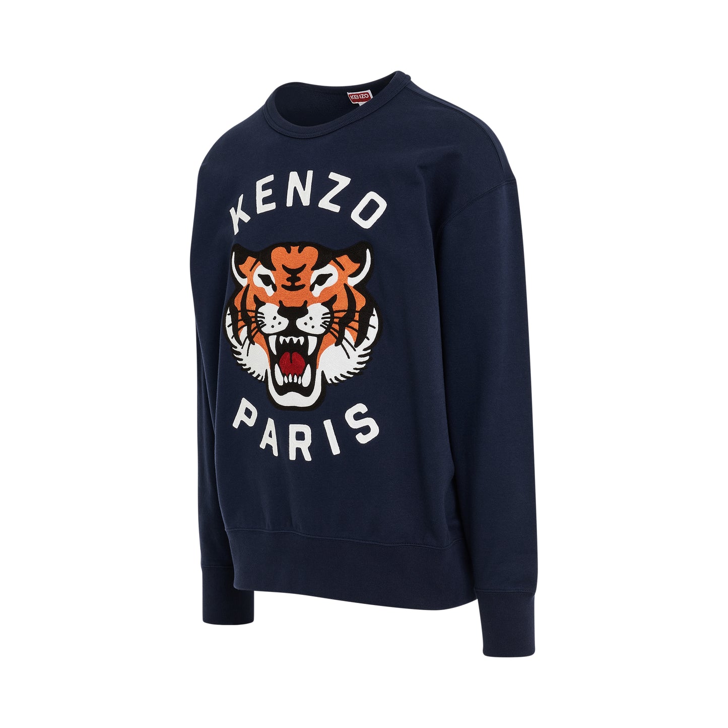 Lucky Tiger Oversized Sweatshirt in Midnight Blue