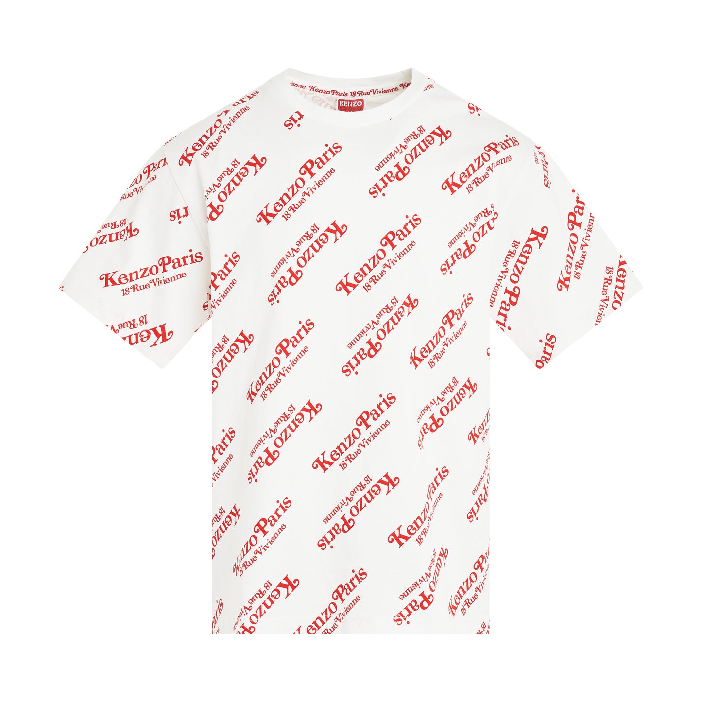 Kenzo By Verdy All-Over Logo T-Shirt in Off White