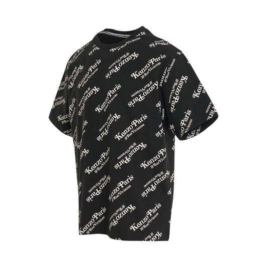 Kenzo By Verdy All-Over Logo T-Shirt in Black