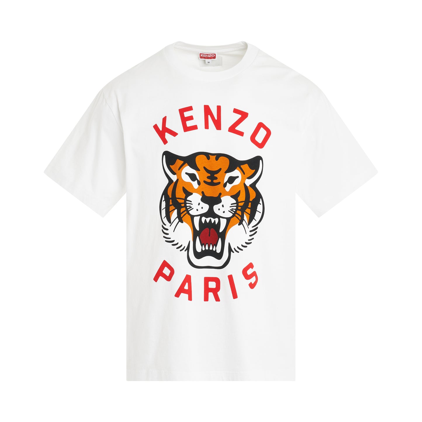 Lucky Tiger Oversized T-Shirt in Off White