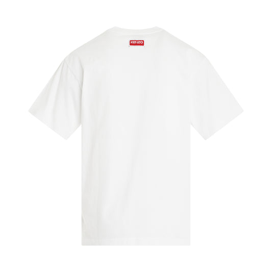 Lucky Tiger Oversized T-Shirt in Off White