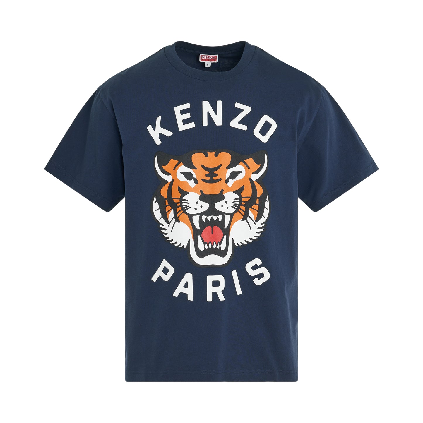 Lucky Tiger Oversized T-Shirt in Midnight Blue