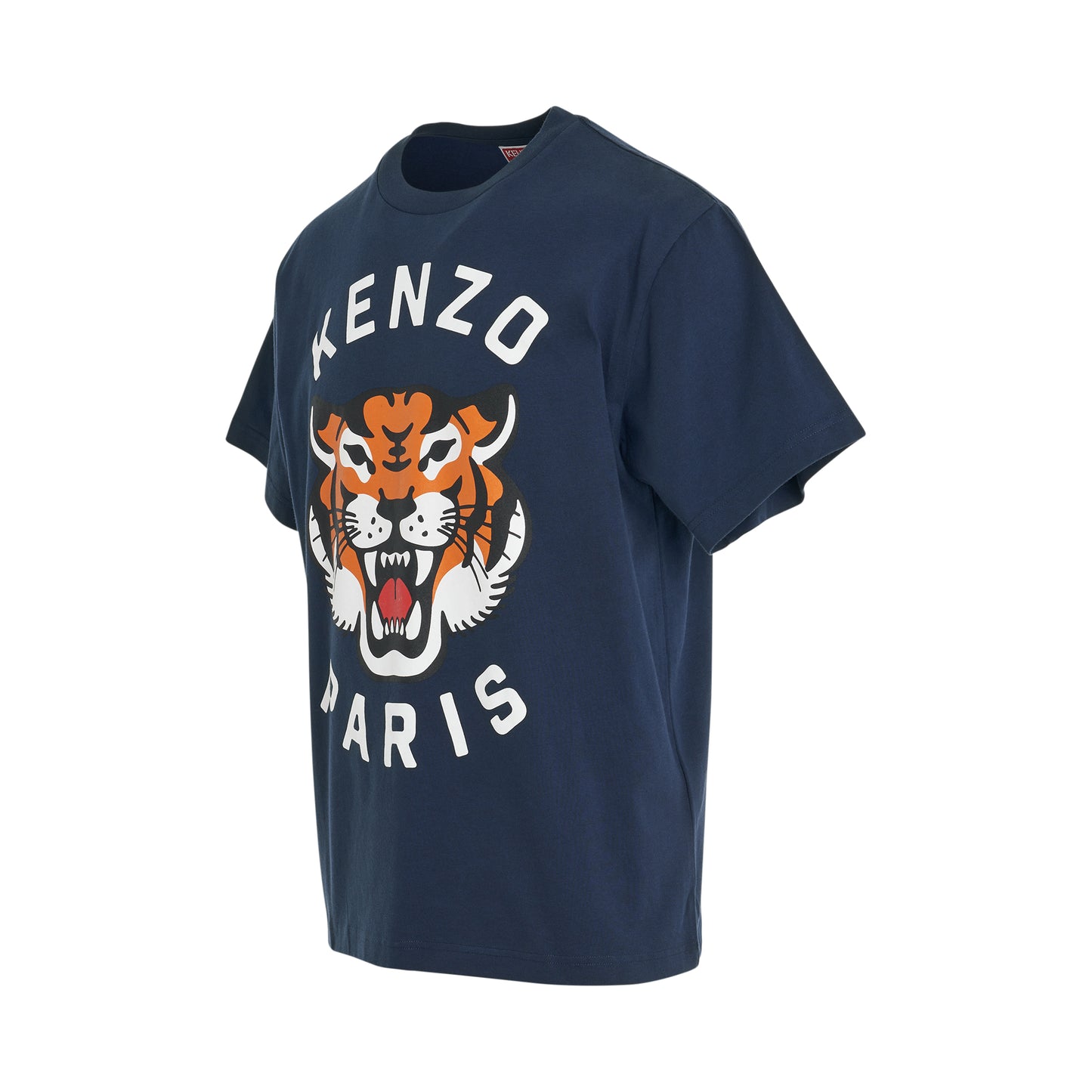 Lucky Tiger Oversized T-Shirt in Midnight Blue