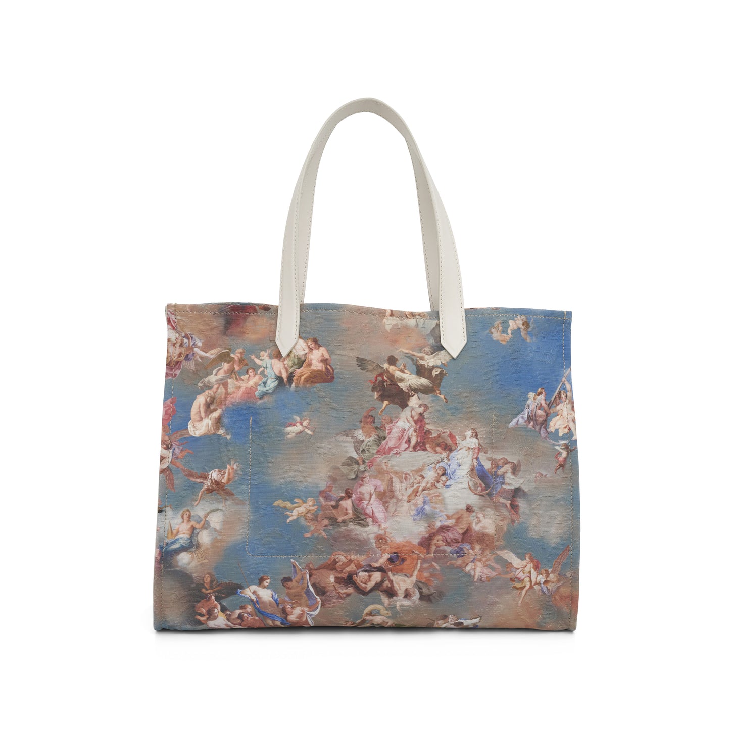 Medium B-Army Canvas Sky Print Shopper Bag in Multi Colour/Cream