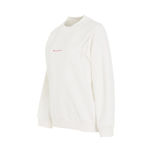 Small Logo Sweatshirt in White