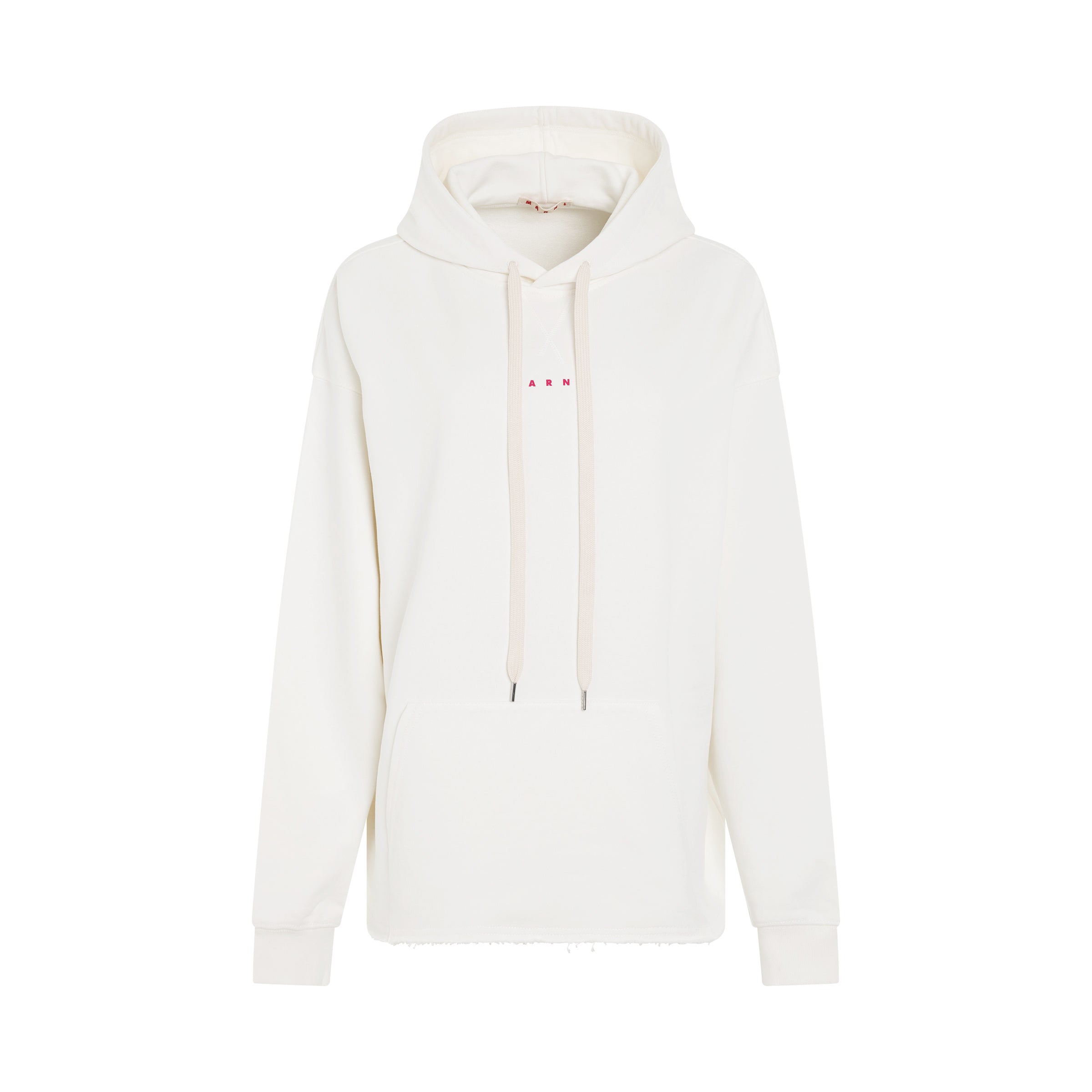 Small Logo Hoodie in White