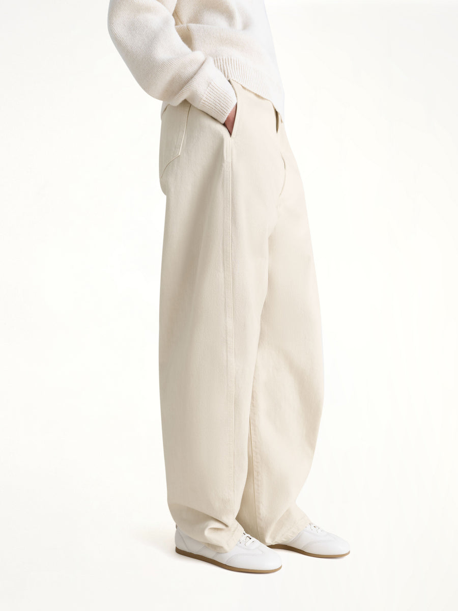 Soft Runner in Milk Top View | LEMAIRE