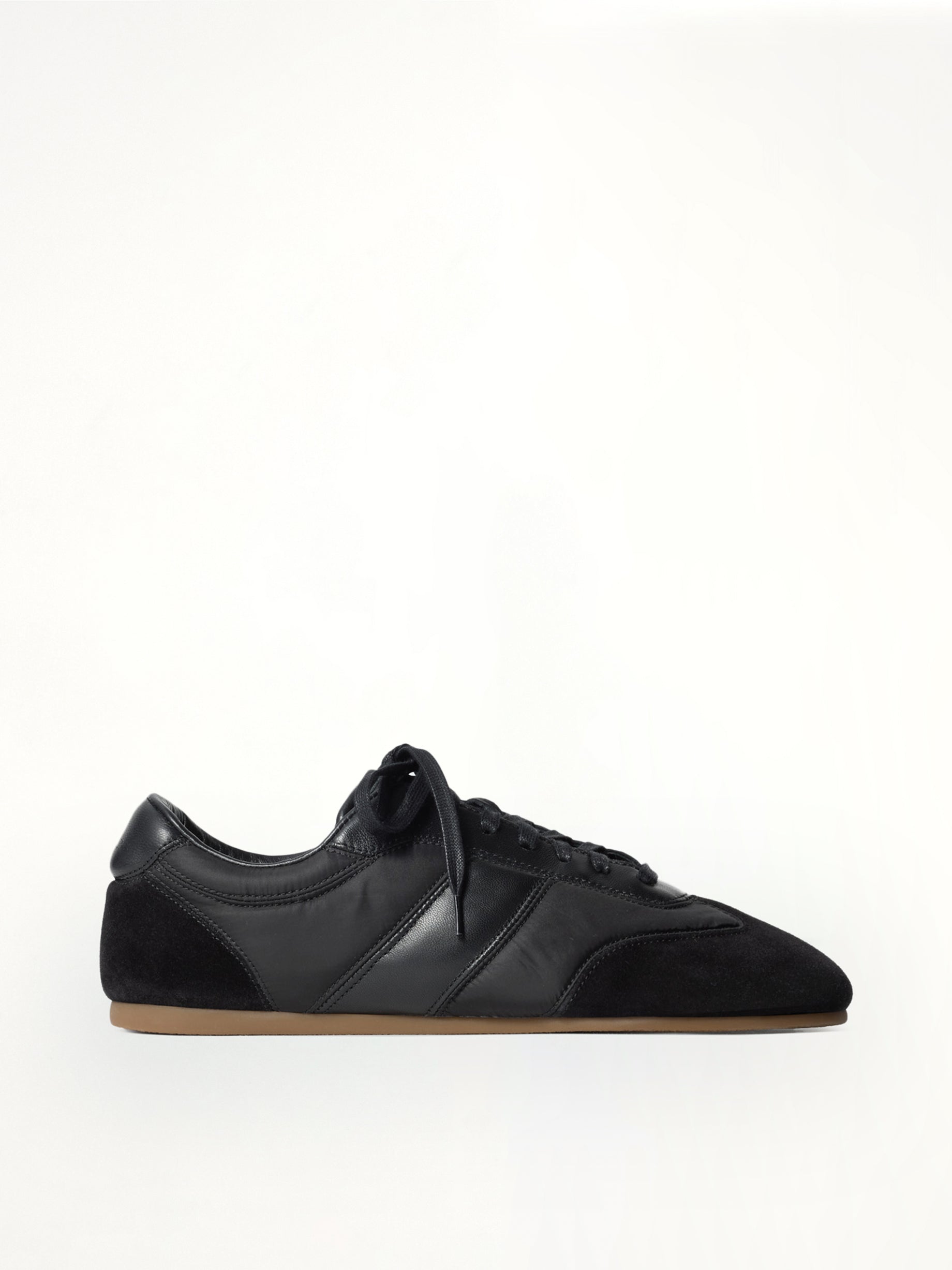 LEMAIRE Soft Runner in Black Side View from MARAIS
