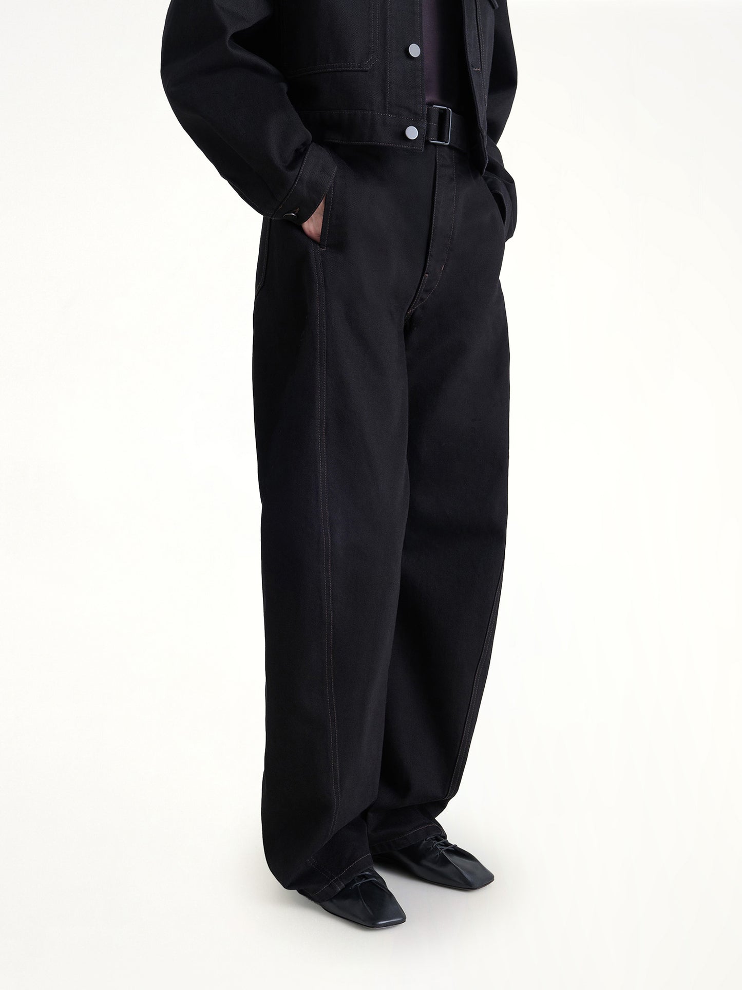 Souris Flat Classic Derbies in Black