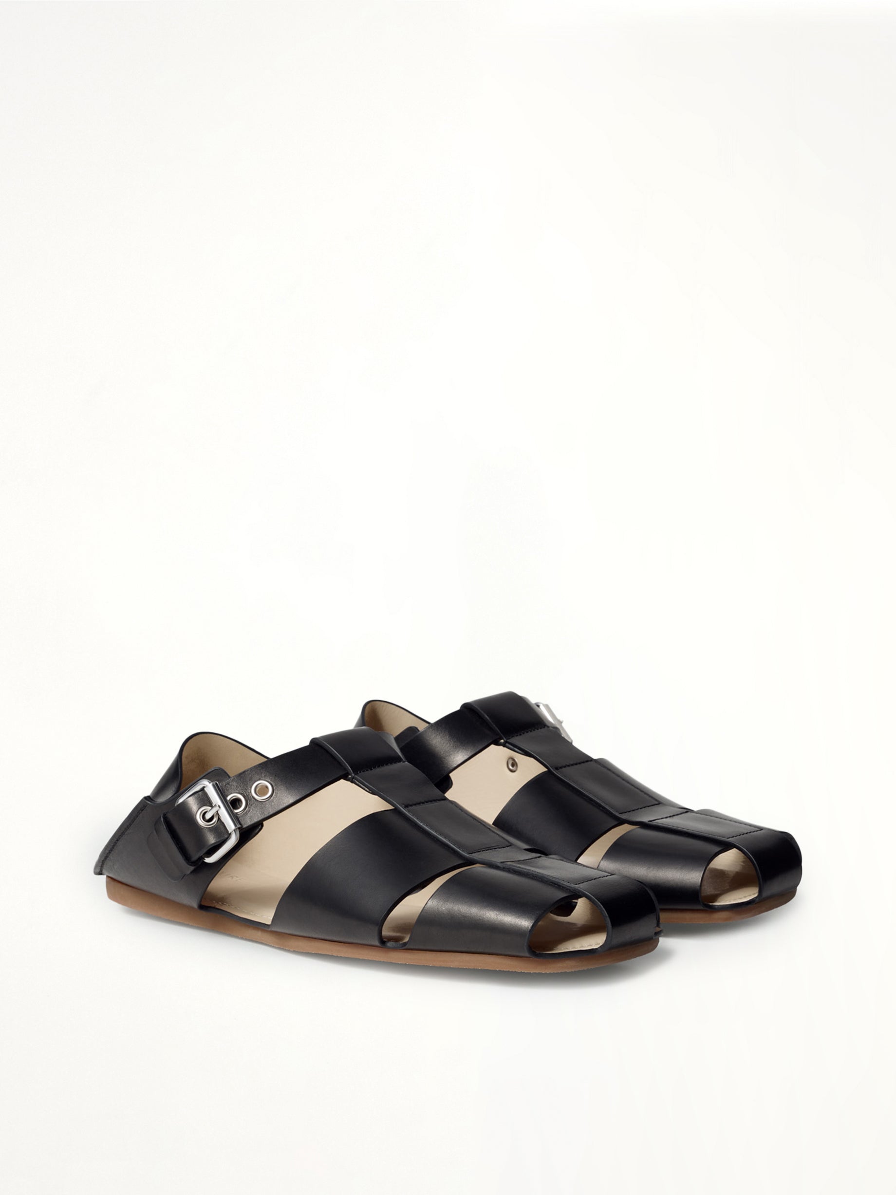 Fisherman Slip On Sandals in Black
