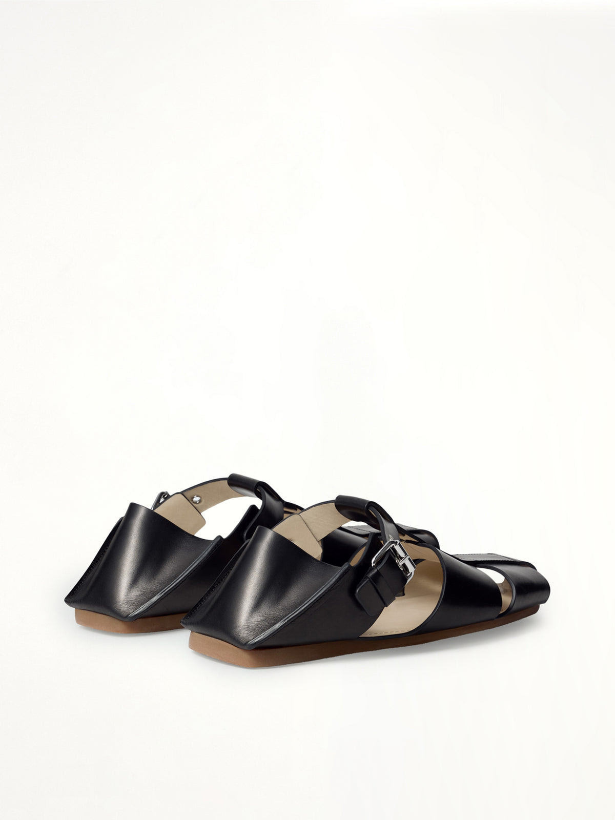 Fisherman Slip On Sandals in Black