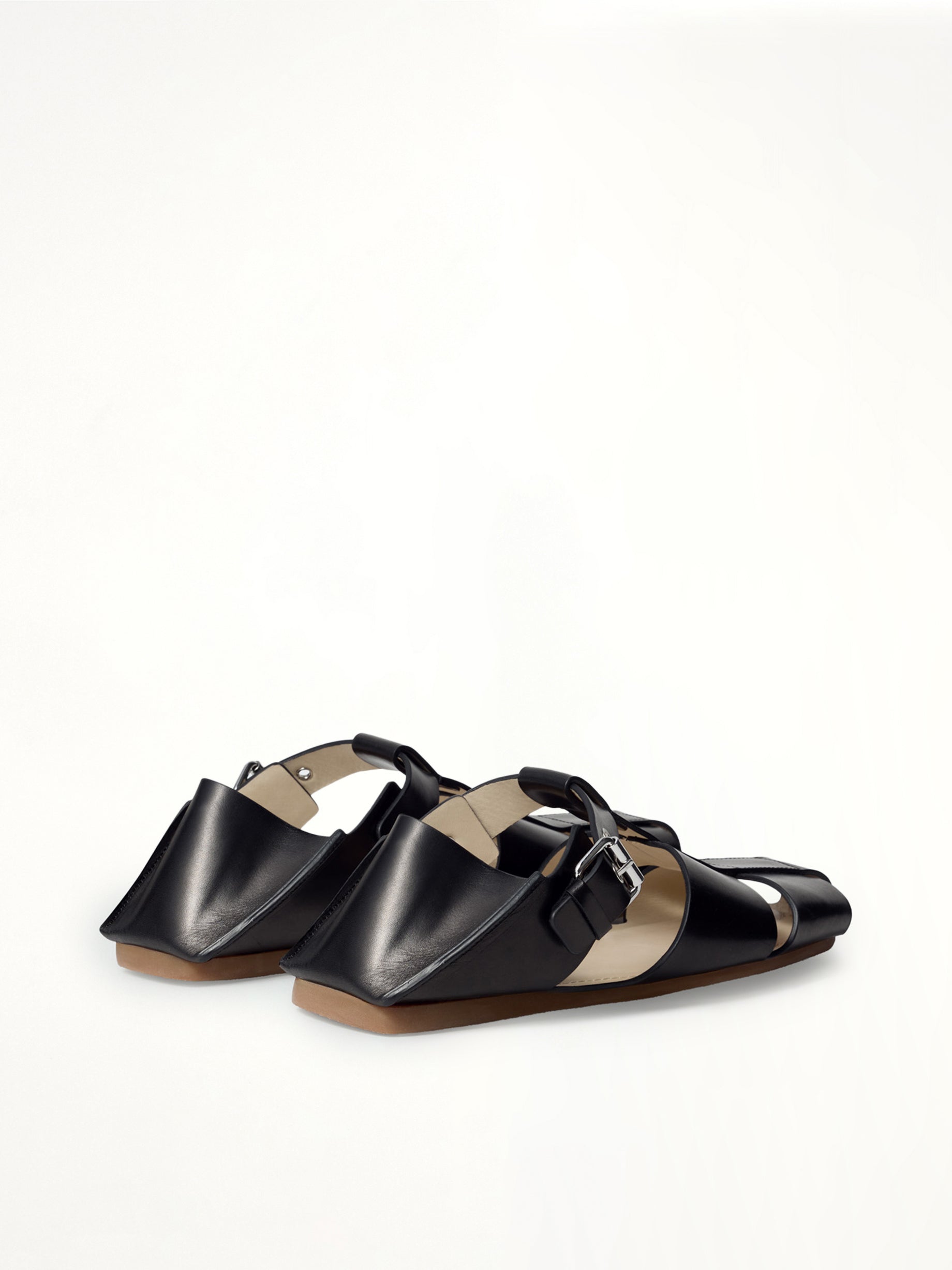 Fisherman Slip On Sandals in Black