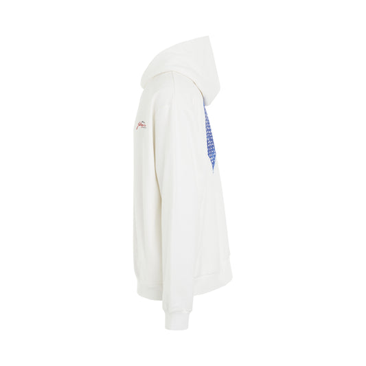 Word Puzzle Logo Hoodie in Stone White