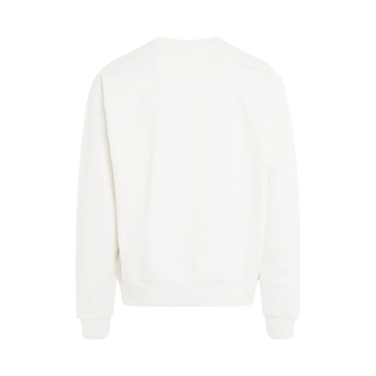 Logo Sweatshirt in Natural White