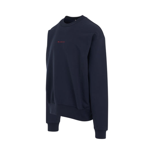 Logo Sweatshirt in Blue Marine