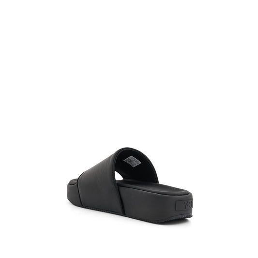 Y-3 Slides in Black