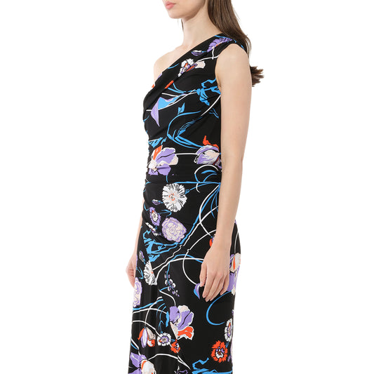 Floral Lng Dress in Celeste