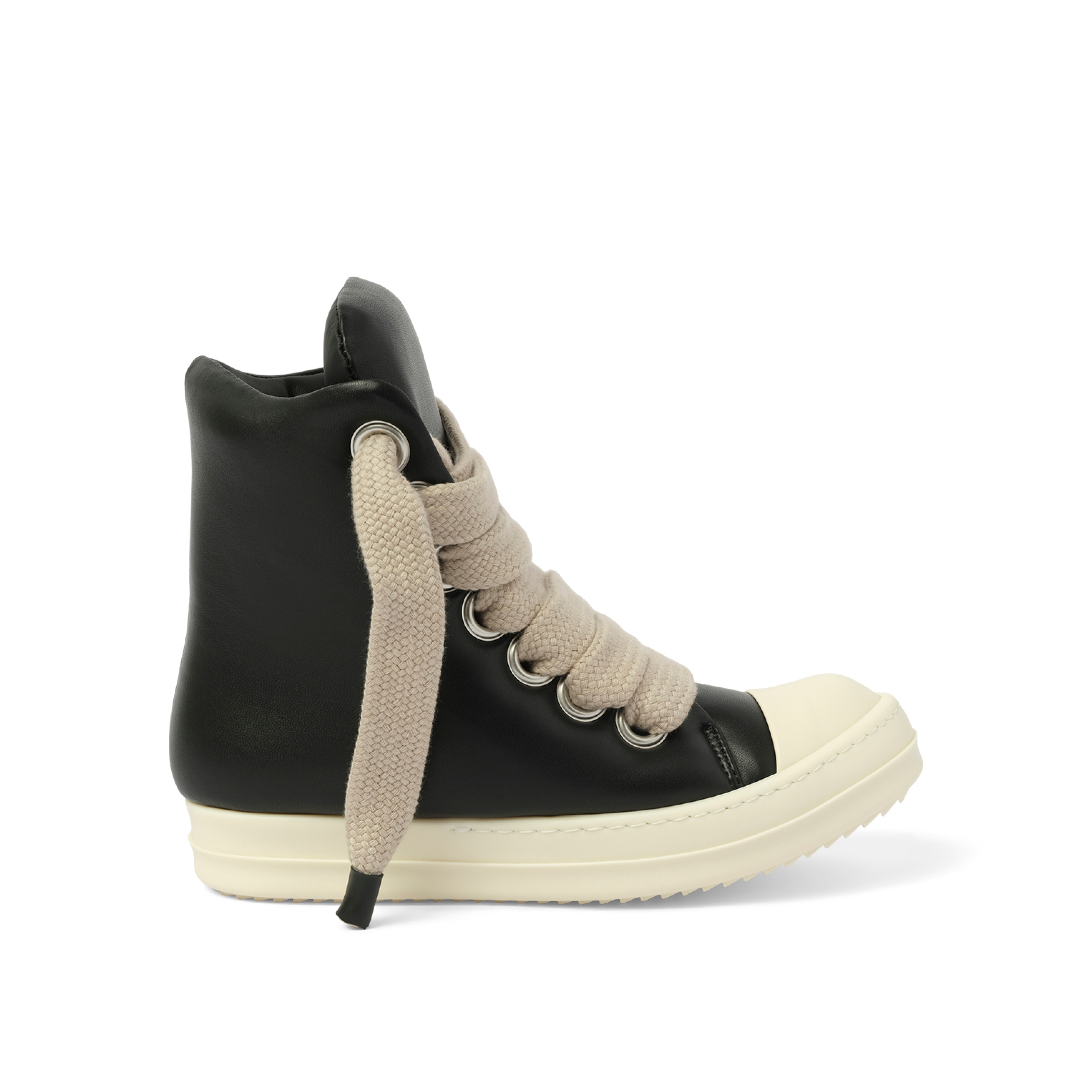 Padded Jumbolaced  Sneaker in Black/Milk/Milk