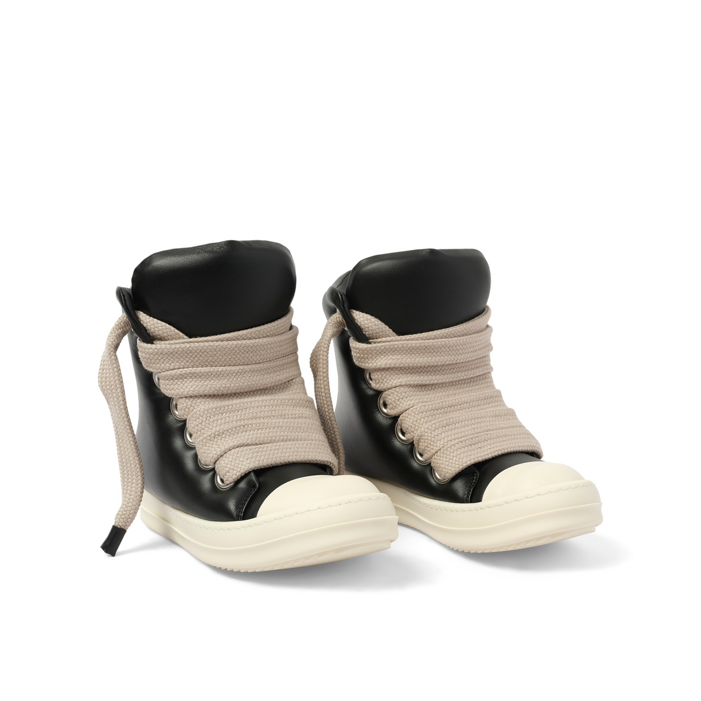 Padded Jumbolaced  Sneaker in Black/Milk/Milk