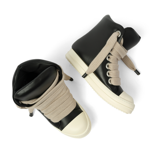 Padded Jumbolaced  Sneaker in Black/Milk/Milk