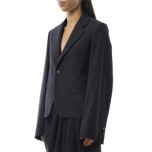 Suit Jacket in Dark Navy Blue