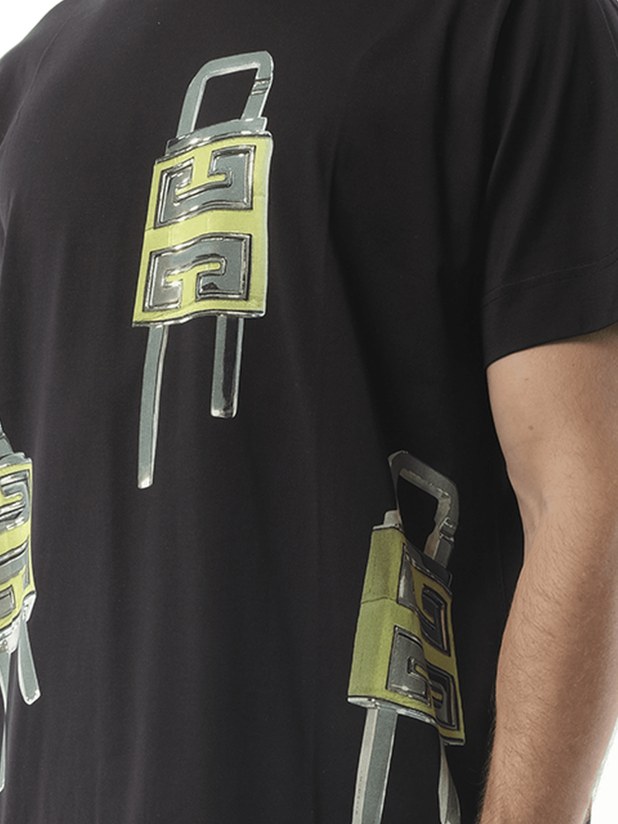 Givenchy U-Lock Print T-Shirt in Black