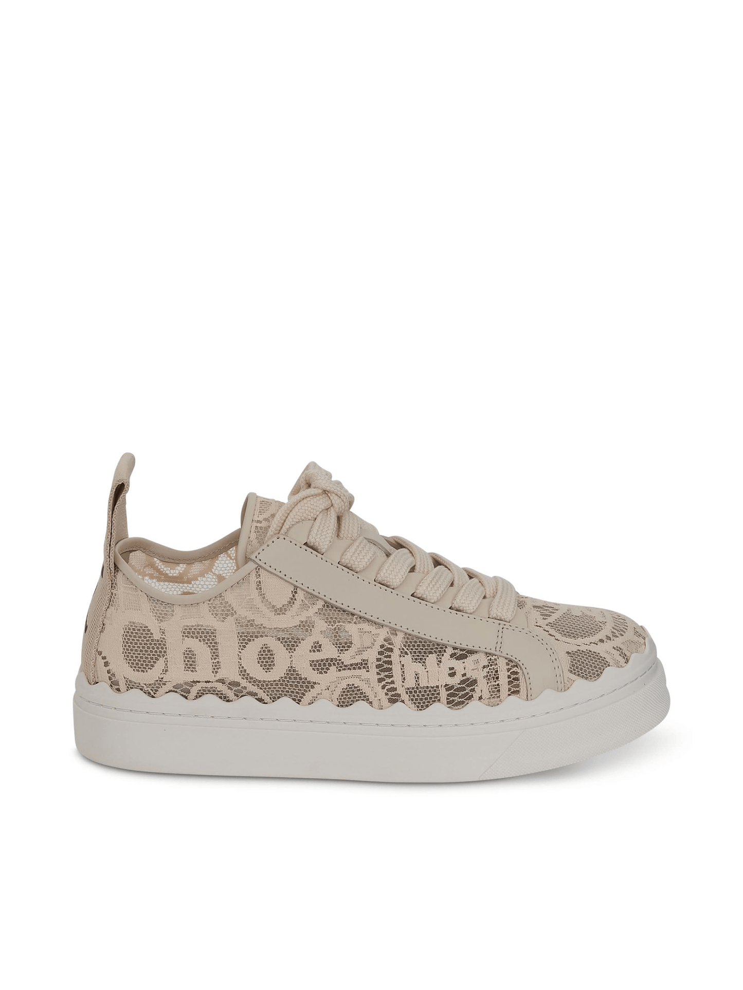Lauren Sneaker in Beige Lace
