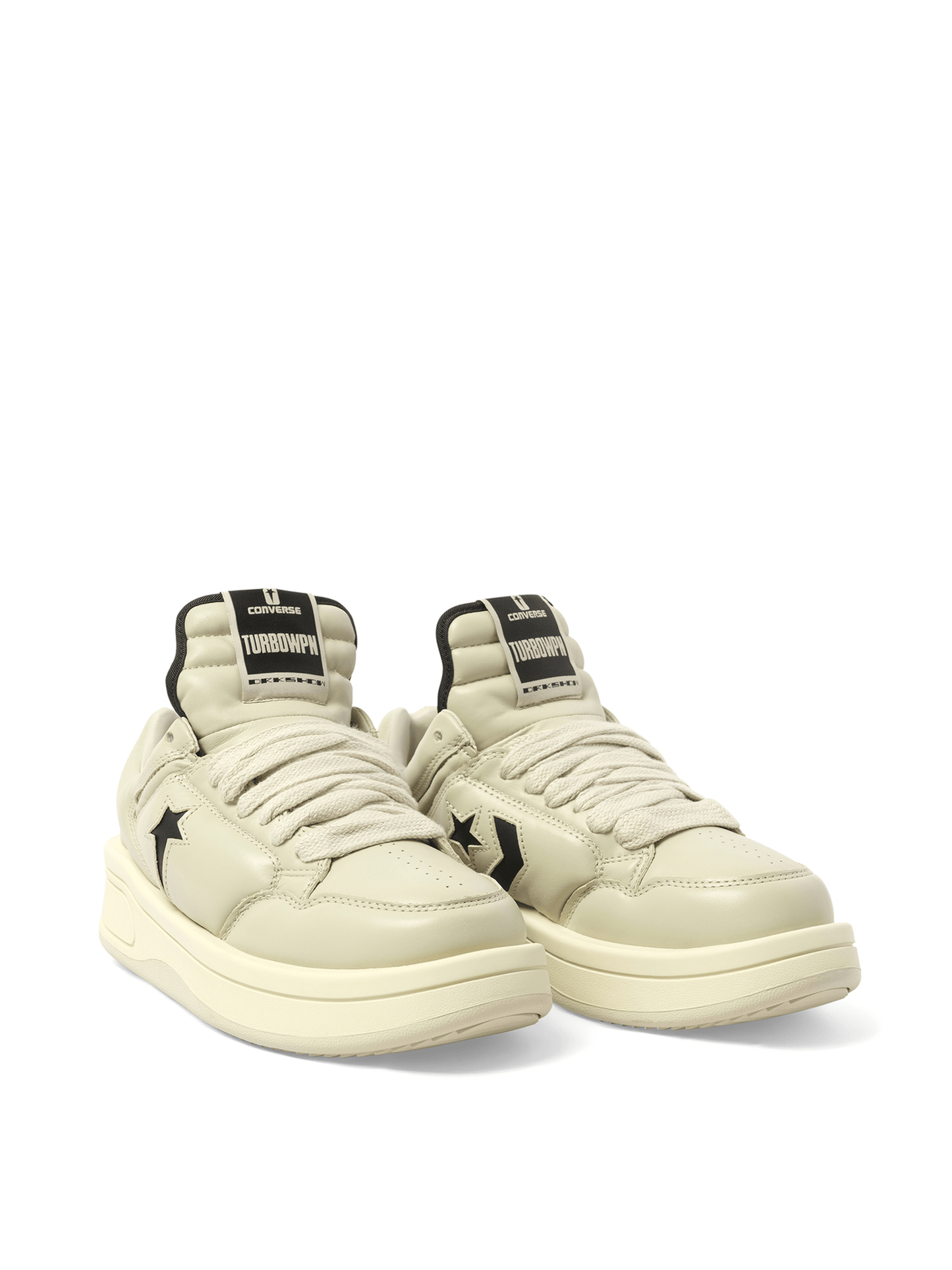 Rick Owens Drkshdw Converse X Drkshdw Turbowpn Ox in Oyster/Black