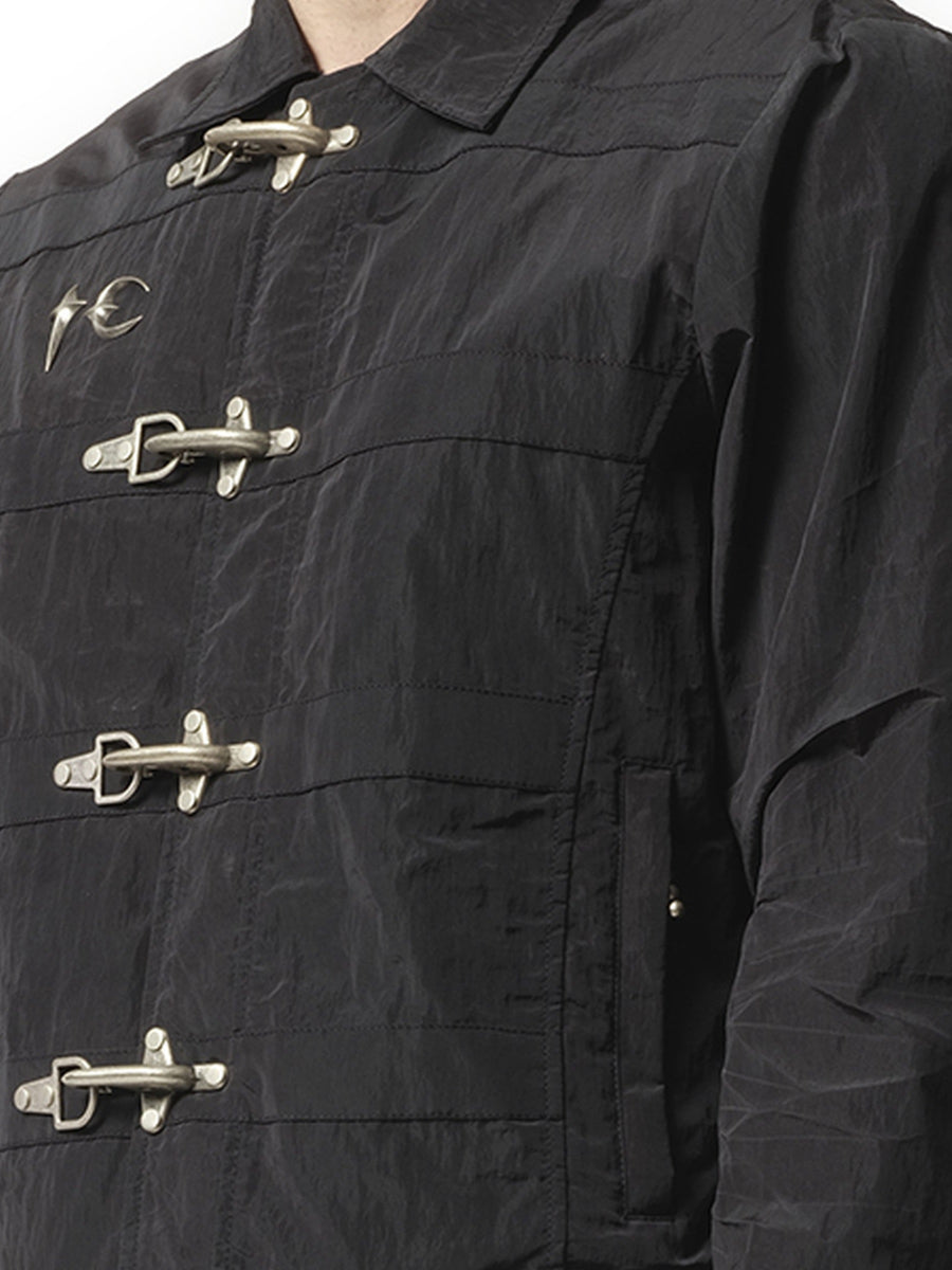 Thug Club Scarred Bio Soldier Jacket in Black