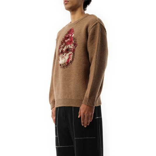 Acting Zombie Knit Wear in Brown