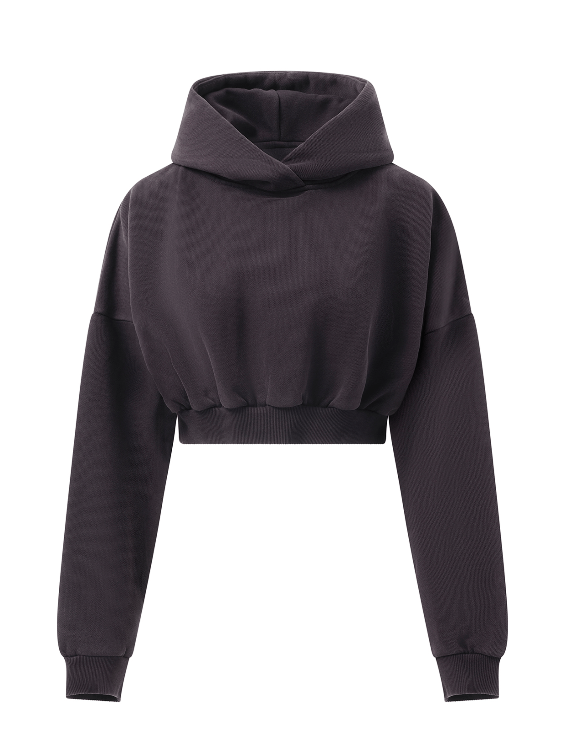 Entire Studios Cropped Heavy Hood in Ink